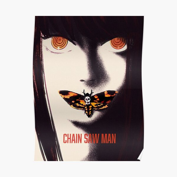 Makima Chainsaw Man Silence of the Lambs Style Poster Poster RB0908 product Offical chainsaw man Merch