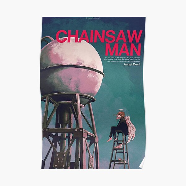 Angel Devil Chainsaw Man Retro Style Poster Poster RB0908 product Offical chainsaw man Merch
