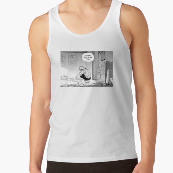 I wanna feel some tits - Denji Chainsaw Man Tank Top RB0908 product Offical chainsaw man Merch