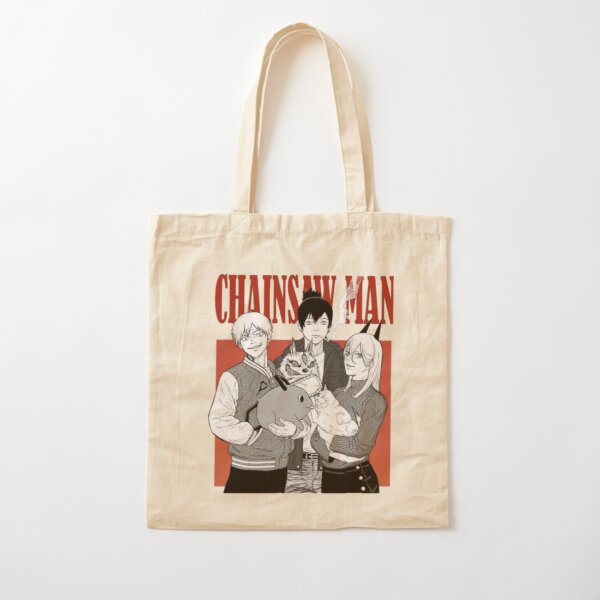 CHAINSAW MAN Cotton Tote Bag RB0908 product Offical chainsaw man Merch