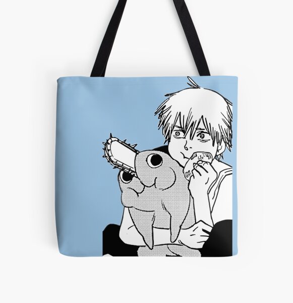 Denji and Pochita  All Over Print Tote Bag RB0908 product Offical chainsaw man Merch
