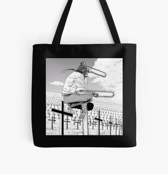 Chainsaw Man Danji Best Scene All Over Print Tote Bag RB0908 product Offical chainsaw man Merch