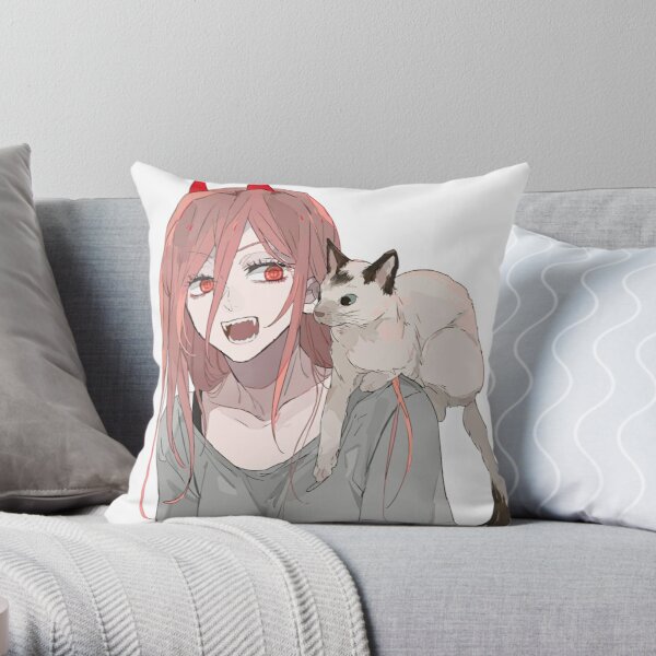 Cute Power Throw Pillow RB0908 product Offical chainsaw man Merch