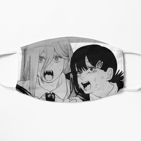 Chainsaw Man power and Kobeni Flat Mask RB0908 product Offical chainsaw man Merch